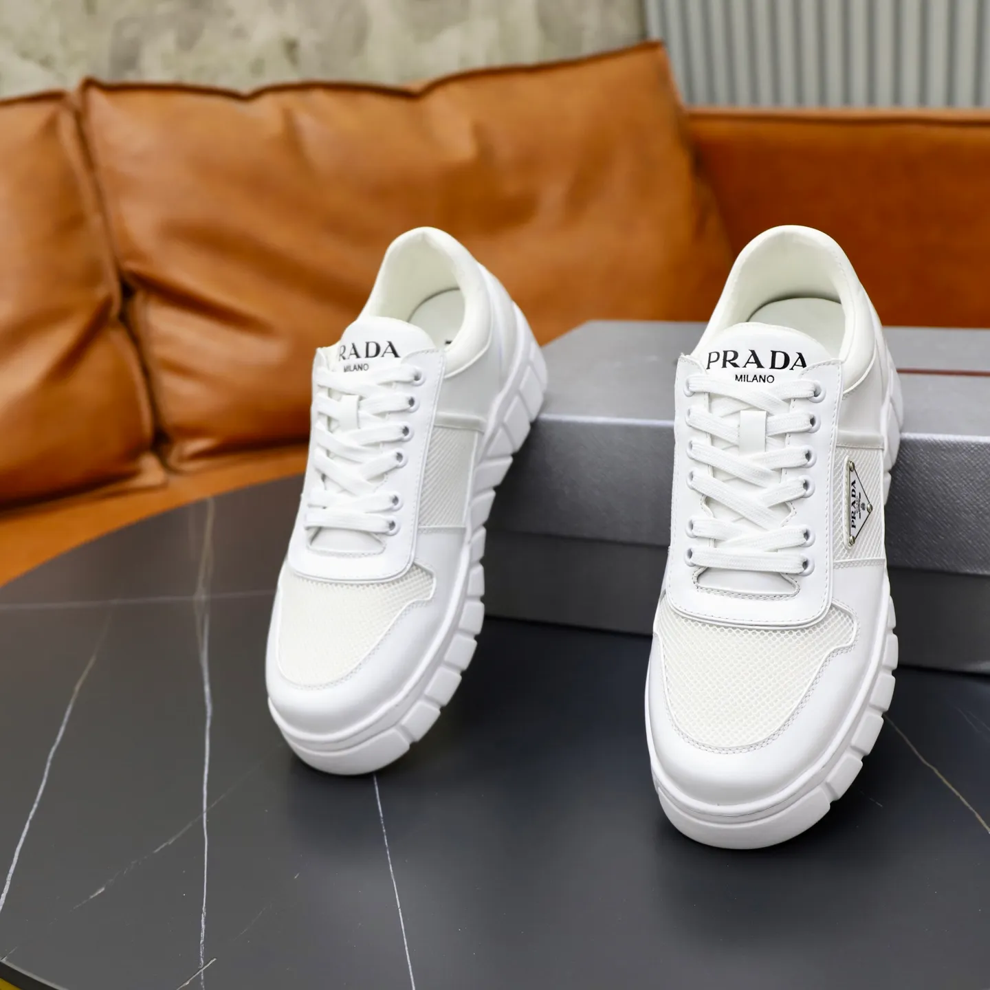 Ex-factory price 560💰[PRADA] Men's shoes are popular in the counter, official website synchronization, 1 high-quality shipment ✔️Original cowhide + cowhide lining, 1🆚1 replica, original sole, 38-45 (45 customized, non-refundable)